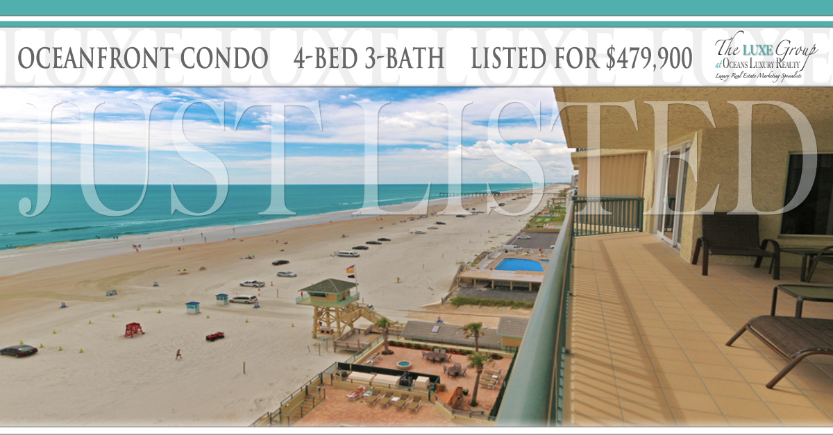 Towers Ten VA Approved Oceanfront Condo 1004 - 3425 S Atlantic Ave Daytona Beach Shores - JUST LISTED - The LUXE Group 386.299.4043